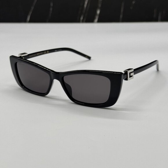 NEW GG1681S 001 GUCCI BLACK CAT EYE WOMEN GUCCI SUNGLASSES - Picture 5 of 12